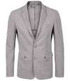03169 Marcel NEOBLU Marcel Piqué Blazer Grey Marl colour image